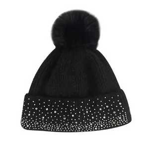 Beanie/Skull <b>Caps</b> Winter <b>Hat</b> For Women Beanie With Fleece Lining Men Lady Knitted <b>Cap</b> Female Girl Black White Pink Grey Fro - Product Image 3