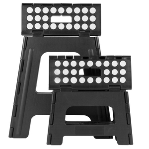 เก้าอี้บันไดพับได้มีที่จับและพื้นผิวกันลื่นแข็งแรงทนทานสำหรับผู้ใหญ่ปลอดภัยสำหรับเด็กถือ300Lbs - Product Image 2