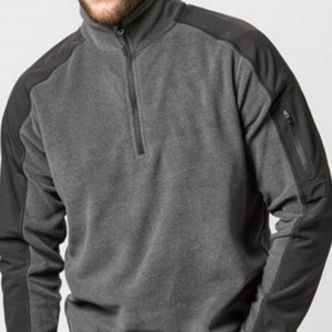 Vestes en polaire pour hommes Polyester teint uni en coton chaud léger et élégant vêtements d'extérieur pour la saison d'automne et d'hiver - Product Image 4