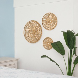 งานศิลปะตกแต่งผนังจากผักตบชวาทอมือ สำหรับโรงแรม บ้าน ร้านอาหาร ของตกแต่งแขวนผนัง - Product Image 2