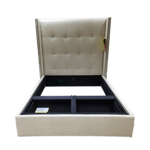 High Point Exhibitor Shane Furniture High quality modern double frame queen size corner with cabinet sofa bed with storage space
