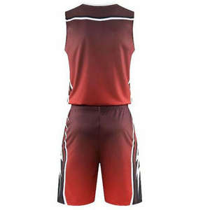Uniforme de basket-ball de haute qualité en tissu doux 100% polyester, vêtements de sport légers, design par sublimation, taille plus, séchage rapide - Product Image 4