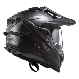MX701 Explorer Carbon Enduro Hull Nuova Condizione Macchina per Intaglio Grafica Nera LS2 - Product Image 2