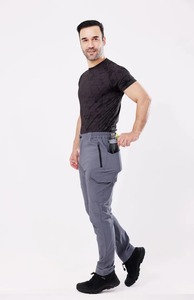 High-Stretch Canvas Casual <b>Work</b> Trousers Multi-Pocket Breathable Wear-Resistant Hiking Pants Men <b>Knee</b> <b>Pads</b> Waterproof - Product Image 2