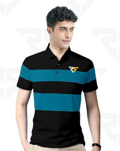Camiseta de cuello redondo con alfabeto para hombre, camiseta de Golf bordada, camiseta de Polo de Jersey de alta calidad, camiseta de Golf para hombre, camisetas de Polo - Product Image 1