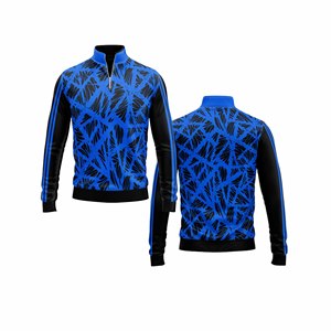 Chaqueta de entrenamiento personalizada con media cremallera para hombres y mujeres, ropa deportiva juvenil, jersey de equipo de secado rápido - Product Image 3