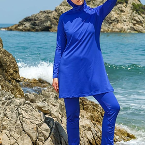Maillots de bain musulmans pour femmes Modeste Full Cover Swimwear Short Top Pants Hijab Islamic Swimsuit - Product Image 3