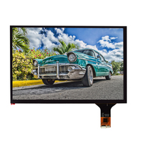 Kit d'écran tactile TFT LED rétroéclairé noir de 10,1 pouces personnalisé OEM avec interface I2C, Android, USB, nouvelle conception, cadre ouvert, pour machine POS/ATM