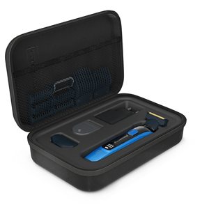 Tondeuse à barbe hybride rechargeable avec 120 min d'autonomie, étanche, antichoc, lames en acier inoxydable pour une coupe et un rasage impeccables - Product Image 1