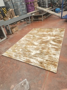 Tapis Adiva rectangulaire à motif abstrait, style moderne, en polyester, fabriqué à la machine, résistant aux taches, à poils longs, réversible, pour salon - Product Image 2