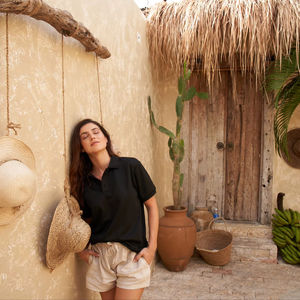 BEAM Unisex Casual 300gsm Short Sleeve T-<b>Shirt</b> 100% Cotton Nonwoven Enzyme Washed Blank Solid Plus Size Quick Dry Eco-Friendly - Product Image 6