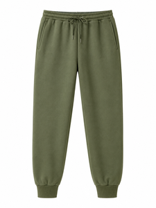 Conjunto de Sudadera con Capucha y Pantalones Deportivos Verde Oliva Personalizado, de Algodón Premium y Felpa, para Hombre, OEM, ODM, Venta al Por Mayor - Product Image 5