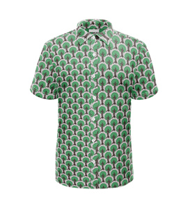 Chemise boutonnée en polyester coupe ajustée pour hommes, vêtements de bureau décontractés anti-rides à séchage rapide, fournisseur du Vietnam - Product Image 3