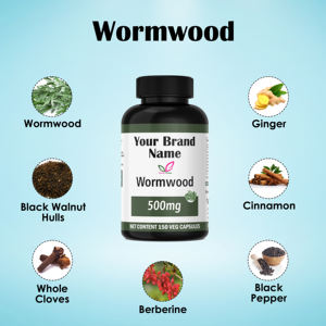 Ajenjo 500mg 150 Cápsulas Suplemento a base de hierbas Etiqueta privada OEM ODM Soporte digestivo y de bienestar natural - Product Image 4