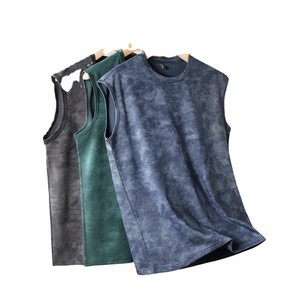 Débardeur homme 100% coton de haute qualité, effet délavé, décontracté et personnalisable, respirant et idéal pour la gym. - Product Image 4