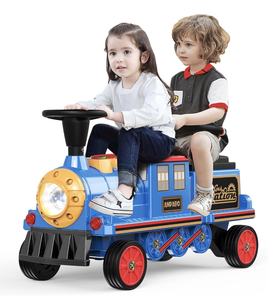 Tren Eléctrico ANPABO de 12V, Juguete de 2 Plazas para Niños Mayores de 3 Años, Asiento Ajustable en Altura, Almacenamiento Adicional, Sin Rieles, Envío Inmediato - Product Image 3
