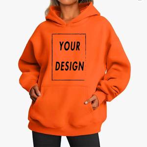 Sudaderas con capucha desgastadas lavadas con ácido de gran tamaño personalizadas Sudaderas con capucha vintage de gran tamaño rasgadas para mujer - Product Image 1