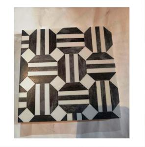 Juego de posavasos de MATERIAL PERSONALIZADO Almohadillas de piedra redondas de estilo clásico para cocina Hecho en India - Product Image 2