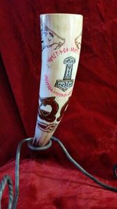Handcrafted Festive Viking Drinking Horn Ceramic Cup for Mead and Ale for <b>Christmas</b> Feasts and Holiday Cheers - Product Image 3