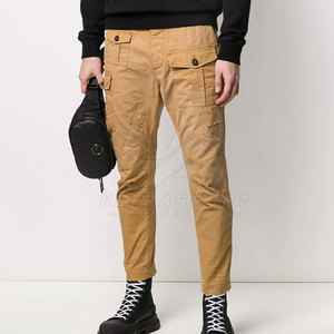 Pantalones Cargo Clásicos de Tela de Algodón con Costuras Resistentes, Pantalones Cargo de Estilo Limpio para Uso en Exteriores - Product Image 4