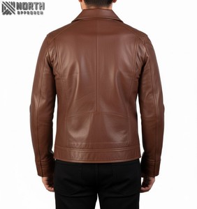Veste en cuir pour hommes à vendre dans un style unique et de bonne qualité et Streetwear pour unisexe Racer Bomber Jacket Custom - Product Image 2