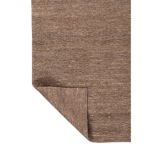 Alfombra Rectangular de Yute y Cáñamo Anudada a Mano Nomadic Threads PKJT-116 en Gris Sólido y Negro para Sala de Estar y Pasillo, 9x12 - Product Image 5