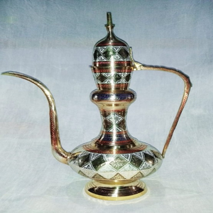 Antique Carved Handmade Brass Aftaba <b>Table</b> Top Decoration for Home Restaurant Hotel Tea <b>Coffee</b> Wine-Wholesale - Product Image 1