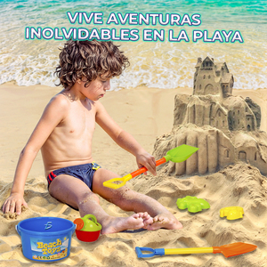 Set di Giocattoli da Spiaggia in Plastica per Bambini, Include Secchiello e Annaffiatoio per Giocare all'Aperto in Estate - Product Image 4