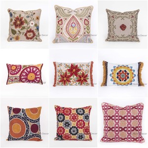 Designer Indian At Best Wholesale Price <b>Throw</b> <b>Pillow</b> Case Wholesale Home Decorative Custom Embroidered Cushion Cover For Living - Product Image 4