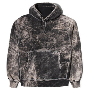 Acid Wash 100% Cotton Custom Logo Blank Oversized Drop Shoulder Hoodies Oversize <b>Pullover</b> <b>Men</b> Hoodies Comfortable Fabric - Product Image 1