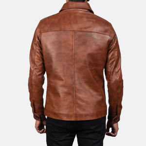 Chaqueta de cuero de piel de oveja genuina para hombre de alta calidad Estilo de calle elegante y cómodo para chaqueta de invierno para hombre - Product Image 4