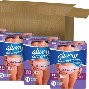 Sous-vêtements d'incontinence pour femmes et post-partum pour adultes, XXL, jusqu'à 100% * Protection contre les fuites de la vessie, 52 CT - Product Image 1