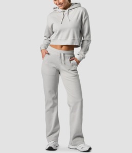 Vêtements en gros pour femmes, pull à capuche oversize décontracté et tendance, doublé, écologique, pour l'automne, manches longues - Product Image 4