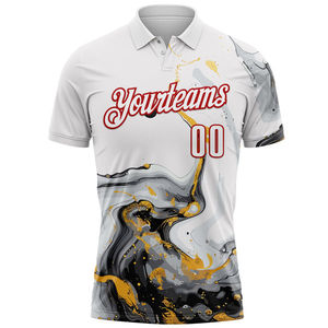 Sustainable Customized Team Logo & Premium Quality Brown Old Gold White 3D Flame Skull <b>Bowling</b> Performance Polo <b>Shirt</b> For Adult - Product Image 4