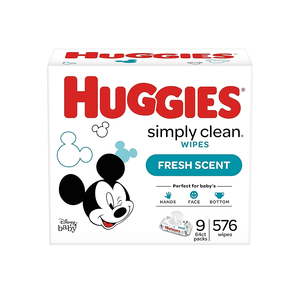 Toallitas Húmedas para Bebé HUGGIES Simply Clean con Aroma Fresco, Paquete Suave (Paquete de 9, 576 Toallitas en Total), Sin Alcohol, Hipoalergénicas - Product Image 6