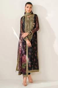 Nouvelle tendance à manches longues Punjabi et broderie pakistanaise femmes coton Salwar Kameez Lawn Suit pour les mariages et les fêtes - Product Image 4