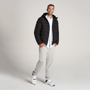 Chaqueta acolchada personalizada de alta calidad para hombre para la temporada de invierno cortavientos fino con MOQ bajo para actividades al aire libre - Product Image 2