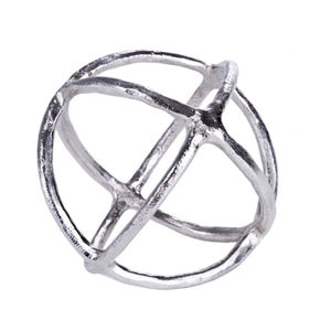 New Culture Aluminum Metal Round Shape <b>Gold</b> Finished <b>Sculpture</b> Attractive Finishing Francine Modern Art - Product Image 4