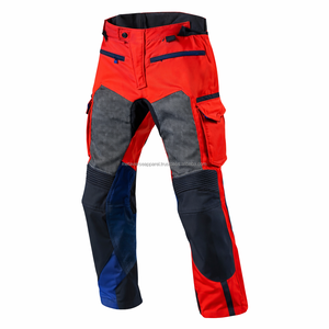 Pantalones MX de cuero transpirables para verano con paneles de rodilla reforzados para movilidad, con logotipo personalizado, detección de agujas y control de calidad, MOQ bajo, de fábrica - Product Image 3