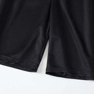 Pantalones cortos de secado rápido negros de malla de talla grande para hombre, 3 uds., para correr, Fitness, baloncesto, fútbol, adolescentes, cintura elástica - Product Image 5