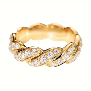 1.0CTW กลมตัดในห้องปฏิบัติการเติบโตเพชรบิดนิรันดร์ที่ไม่ซ้ำกันแหวนแต่งงาน14K ทองแข็งสง่างามเครื่องประดับดีของขวัญวาเลนไทน์ - Product Image 5