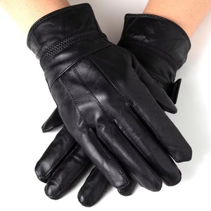 100% Genuine Leather Fashion <b>Dress</b> Gloves Women's <b>Warm</b> <b>Winter</b> Driving Horse Riding Sheepskin Leather Gloves - Product Image 5