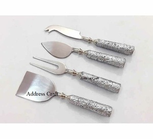 Juego de 4 piezas de bocina Natural y resina respetuosas con el medio ambiente, Set de Cubiertos para casa, Hotel, restaurante, queso - Product Image 2