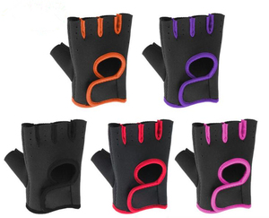 Gants de fitness en cuir respirant à demi-doigts avec logo personnalisé, gants de musculation pour la salle de sport, fermeture à lacets pour hommes et femmes - Product Image 5