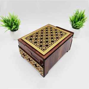 Boîte à bijoux en bois artistique et personnalisable, conçue pour sublimer la coiffeuse et la décoration intérieure, idéale pour un rangement durable - Product Image 6