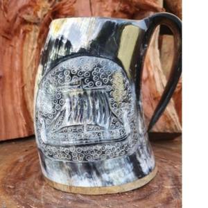 Corne organique de style animal personnalisée avec un design poli Décoration de vacances et cadeau par Sheeri Handicrafts - Product Image 5