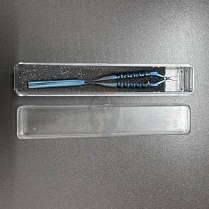 Pinzas de Capsulorrexis de Acero Inoxidable con Puntas Afiladas y Dentadas, Puntas Entrelazadas de Acción Cruzada, 1.2 mm de Ancho, para Cirugía Oftálmica - Product Image 5