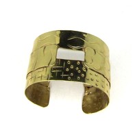 Bijoux de boutique de Noël de décembre 2026, bracelet d'hiver Monaco 20 mm, bijoux de saison, bracelet manchette patiné antique pour femme