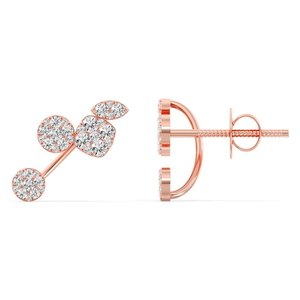 ต่างหูแบบ Pave Stud เพชรเพาะเลี้ยงในห้องปฏิบัติการ - Product Image 6