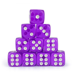 <b>Entertainment</b> games transparent colorful Acrylic Rounded Dice - Product Image 1